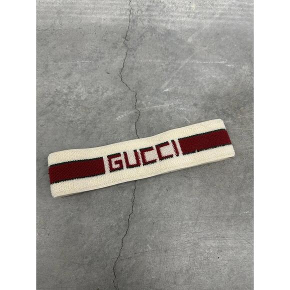 Gucci Elastic Headband Unisex Size M (56-57cm) W/ Logo - Picture 1 of 3